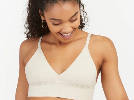 Cotton Control Bralette | Heather Oatmeal Hot on Sale