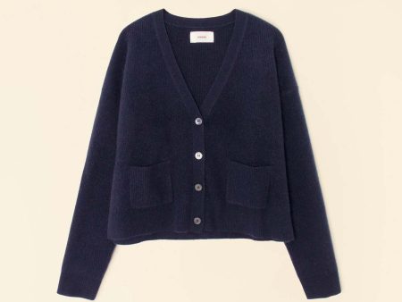 Trudie Navy Cashmere Cardigan Sale