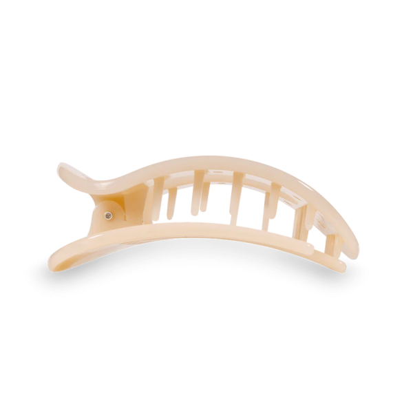 Flat Round Claw Clip | Almond Beige on Sale