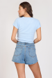 Surf LA  Surfside Blue Rib Hacci Cropped Tee Online Hot Sale