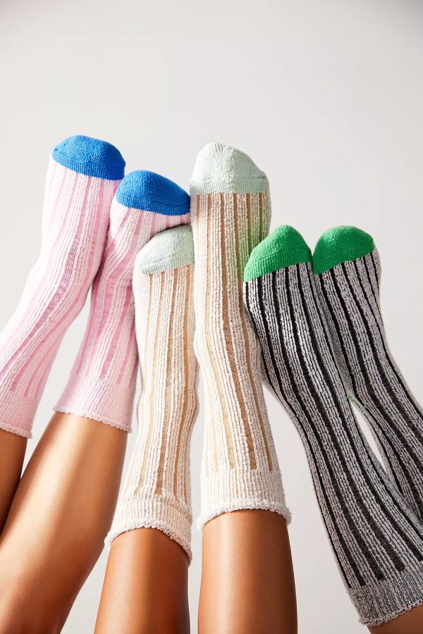 Plush Inside Out Crew Socks | Bubblegum on Sale