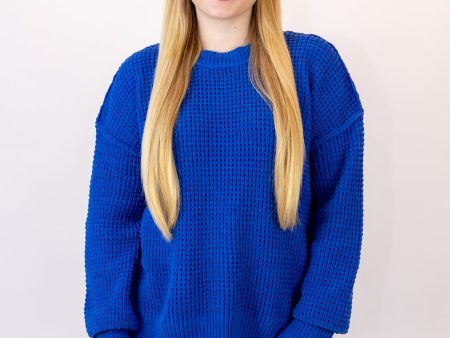 Biance Oversized Sweater | Royal Blue Online Hot Sale