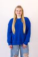 Biance Oversized Sweater | Royal Blue Online Hot Sale