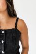 Brandi Button Down Mini Dress | Washed Black Sale