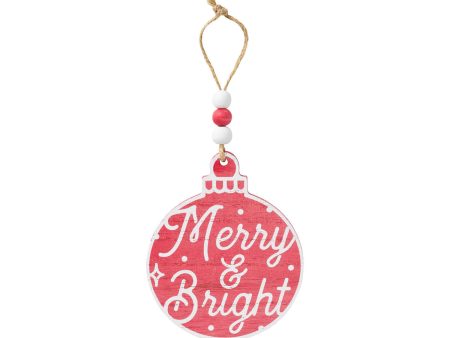 FR-3267 Merry & Bright Red Bulb Ornie Online Hot Sale