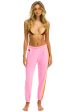 5 Stripe Womens Sweatpant Neon Pink For Cheap