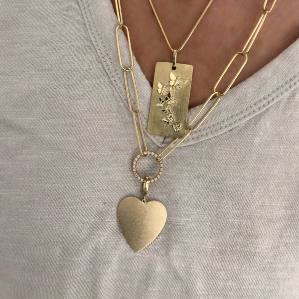 MS X SRJ Large Heart Charm Fashion