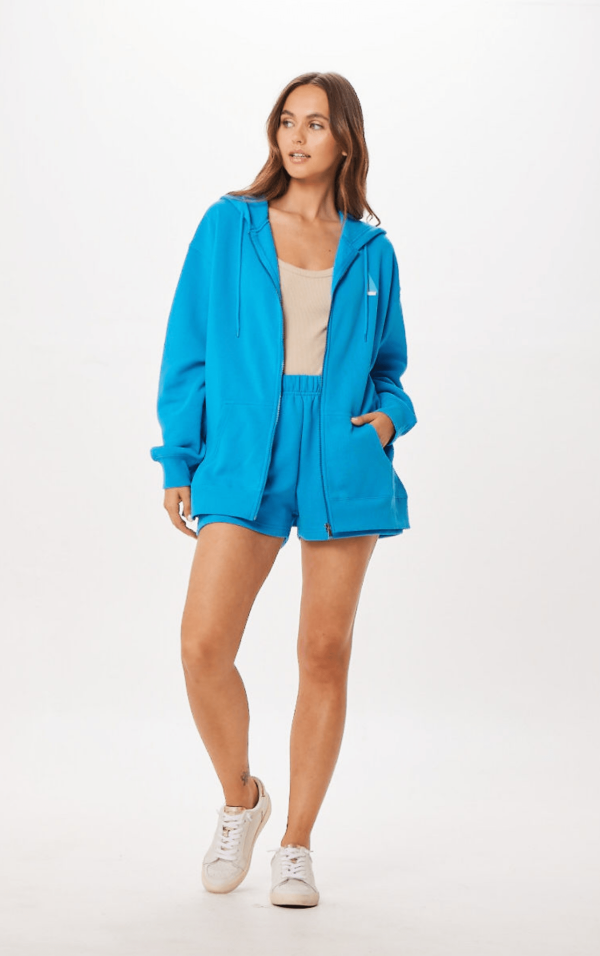 Bright Blue St. Tropez Jet Setter Surf Wash Zip Up Online Sale