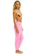 5 Stripe Womens Sweatpant Neon Pink For Cheap