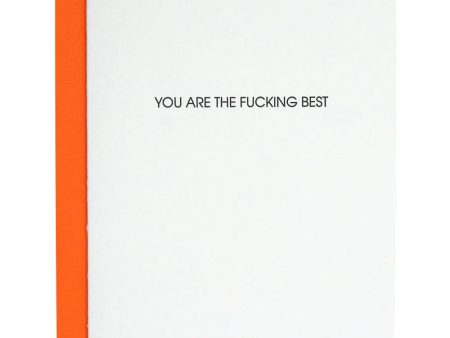 You Are The Fucking Best Letterpress Card Online Sale