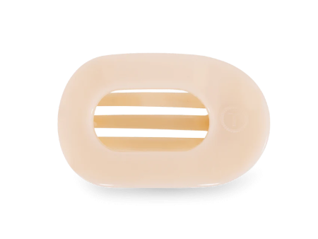 Flat Round Claw Clip | Almond Beige on Sale