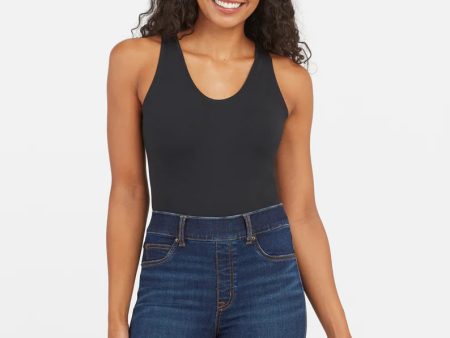 Suit Yourself Scoop Neck Tank Bodysuit | Black Cheap