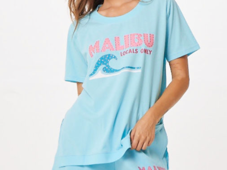 Tropical Blue Malibu Jet Setter T-Shirt For Cheap