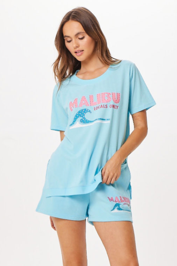 Tropical Blue Malibu Jet Setter T-Shirt For Cheap