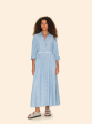 Dusty Blue Bowen Chambray Dress Online