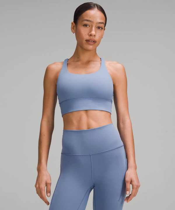 lululemon Energy Longline Bra *Medium Support, B–D Cups | Oasis Blue Fashion