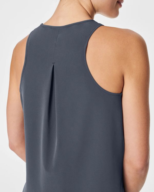 Spanx Casual Fridays Curved Hem Tank | Dark Storm Cheap