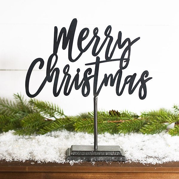 HX1914004 Table  Merry Christmas  Tin Sign on Sale