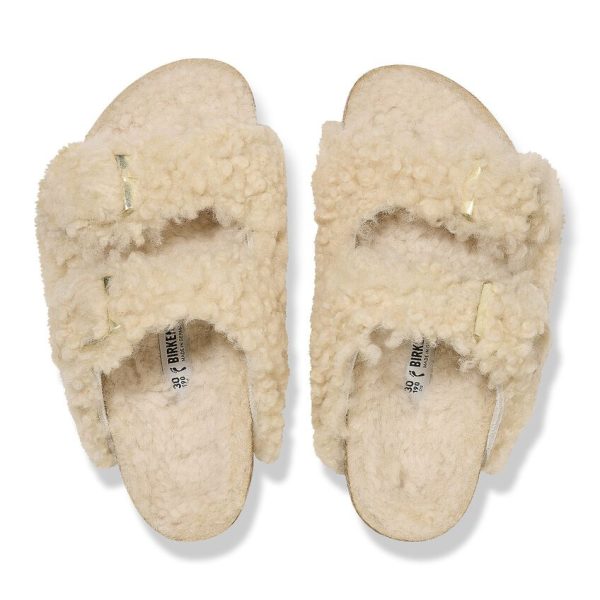 Birkenstock Arizona Kids N | Teddy Eggshell Online Hot Sale