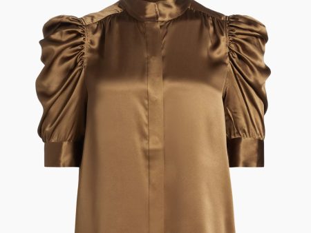 Gillian Top in Cinnamon Silk Sale