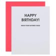 Happy Birthday From Favorite Child Letterpress Card Supply