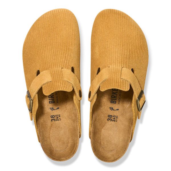 Birkenstock Boston Cord | Cork Brown Hot on Sale