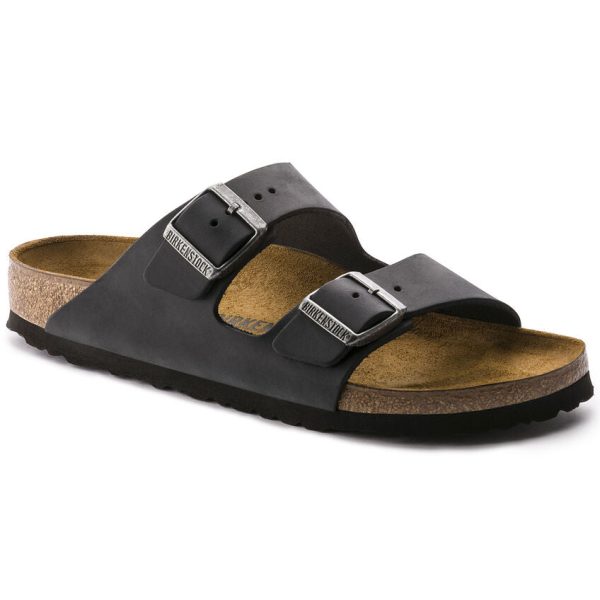 Birkenstock Arizona Oiled Leather | Black For Discount