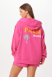 Hot Pink Palm Beach Jet Setter Surf Wash Zip Up For Discount