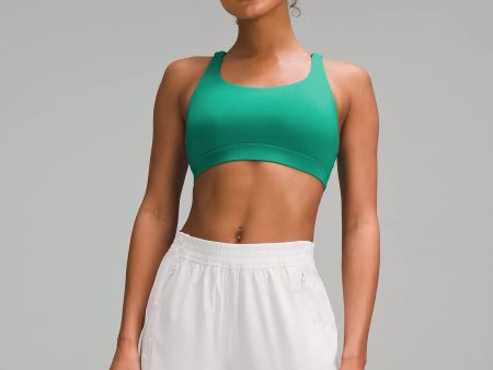 lululemon Energy Bra *Medium Support, B–D Cups | Cascadia Green Cheap