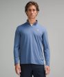 Men s Long Sleeve Golf Half Zip | Oasis Blue For Discount