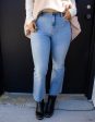 Happi High Rise Basic Cropped Flare Jean | Light Blue Fashion