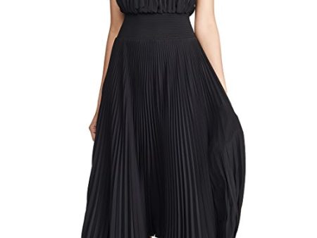 Renzo Pleated Midi Dress Fashion