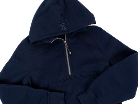 Scuba Oversized Half Zip Hoodie | True Navy on Sale