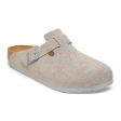 Birkenstock Boston Suede N | Stone Coin Fashion