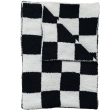 Black Checkered Plush Blanket | Child Adult Discount