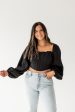 Ashley Cropped Corset Top | Black Fashion