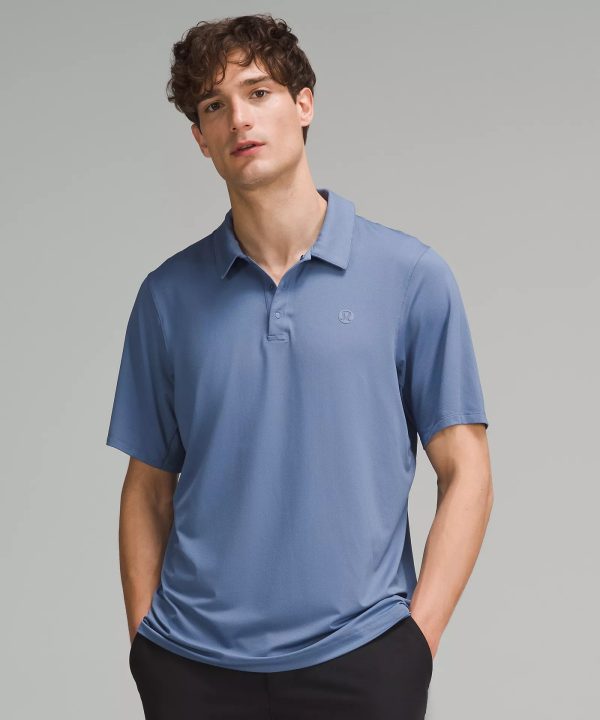 Men s Logo Sport Polo Short Sleeve | Oasis Blue on Sale