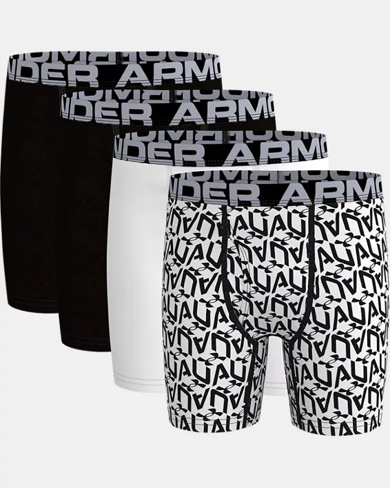 Under Armour Cotton Boxer Set | Black White Supply