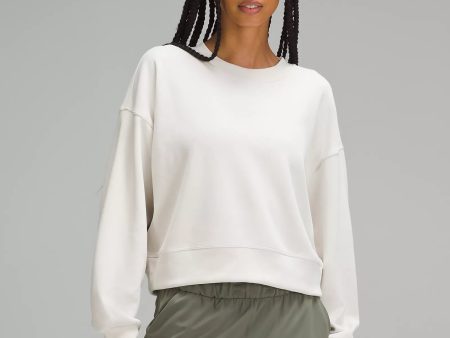 Softstreme Perfectly Oversized Cropped Crew | White Opal Sale