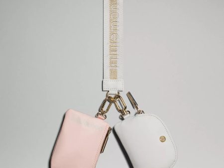 Dual Pouch Wristlet | Vapor Gold White For Cheap