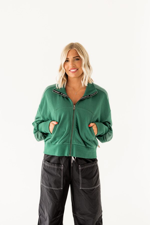 High Jump Zip Up | Heritage Green For Sale