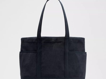 Daily Multi-Pocket Tote Bag 20L Corduroy | True Navy For Sale