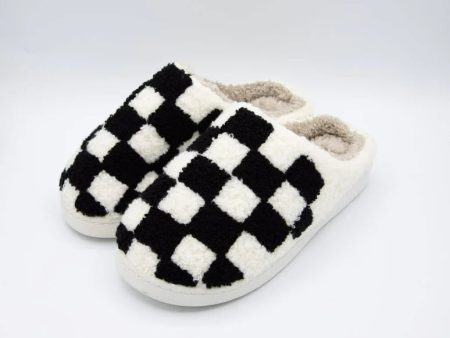 Cozi Slipper | Black Checker For Cheap