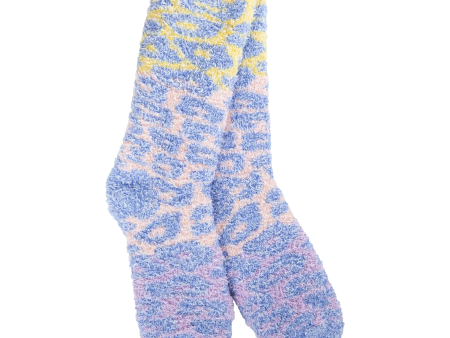 75094 Blue Multi Leopard Socks For Sale