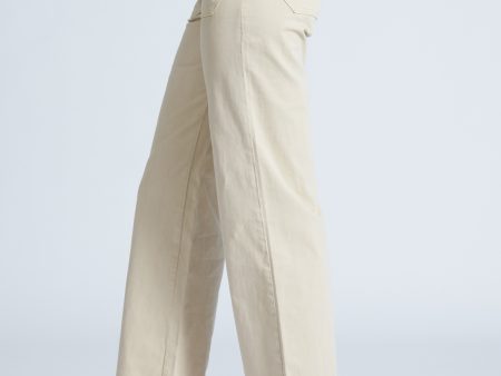 Askk Sailor Washed Twill in Washed Ecru Hot on Sale