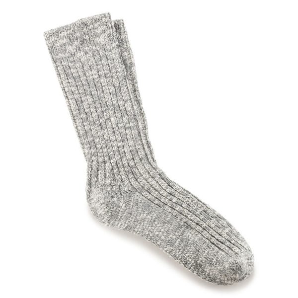 Birkenstock Cotton Slub Men Sock | Grey Fashion