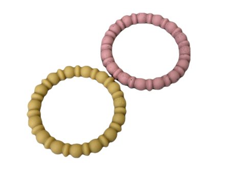 Teething Bracelet Set | Rose Dawn Speckled Oak Bull Supply