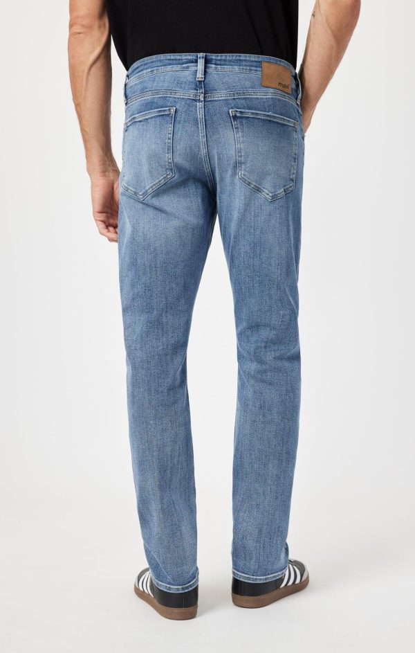 Matt Relaxed Straight Leg Jean | Blue Brushed Organic Vintage Fashion