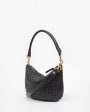 Petite Moyen Messenger in Black Rattan Supply