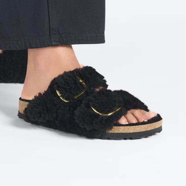 Birkenstock Arizona Big Buckle Shearling N | Teddy Black Supply